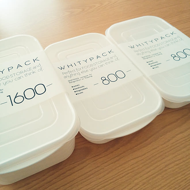 机 100均 セリア タッパー ホワイトパック などのインテリア実例 18 01 18 14 34 18 Roomclip ルームクリップ