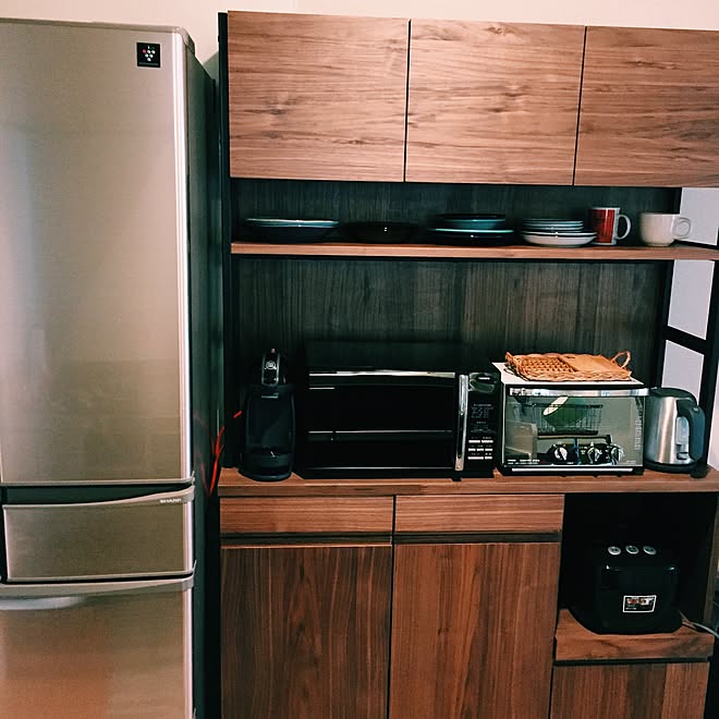 キッチン 冷蔵庫 キッチンボード Unico Unicoカップボード などのインテリア実例 16 01 03 14 38 05 Roomclip ルームクリップ