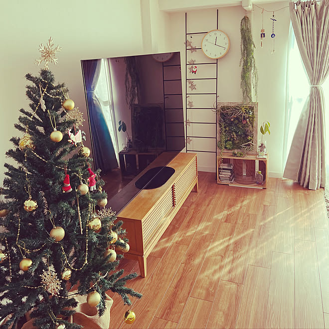 クリスマス 無印良品 Diy ベルメゾン クリスマスツリー1cm などのインテリア実例 21 12 25 13 22 23 Roomclip ルームクリップ