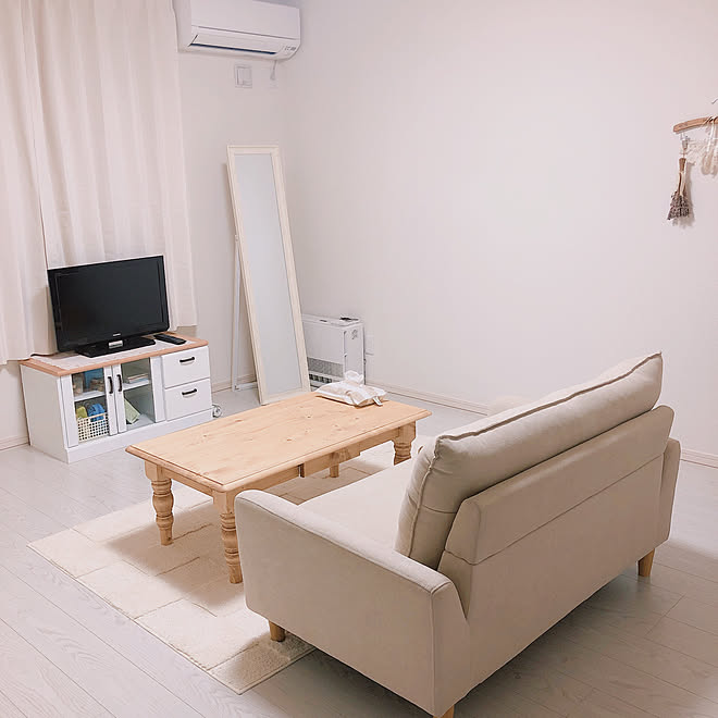 ホワイトインテリア 一人暮らし 1ldk ニトリ フレンチカントリー などのインテリア実例 06 26 23 30 56 Roomclip ルームクリップ