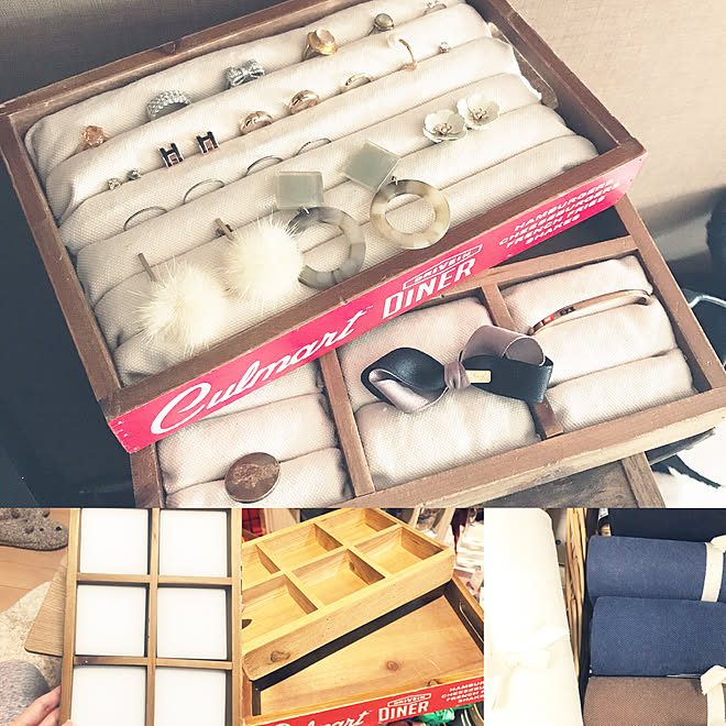 メラミンスポンジ キャンバス生地 アクセサリー収納 ワッツ 収納 などのインテリア実例 04 19 10 01 51 Roomclip ルームクリップ