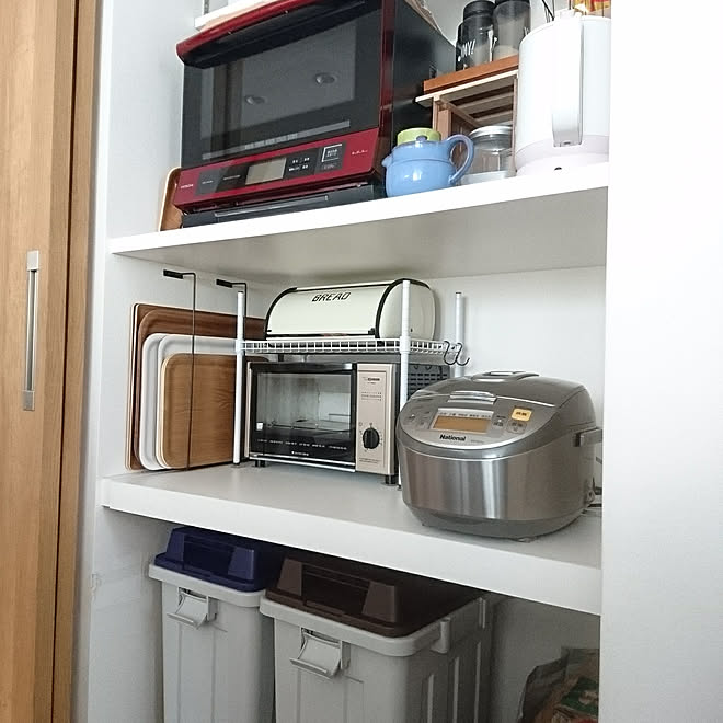 隙間収納 ダイソー ジョイントラック トースター トレイ収納 などのインテリア実例 04 14 11 19 01 Roomclip ルームクリップ 隙間収納 ダイソー ジョイントラック トースター トレイ収納 などのインテリア実例 04 14 11 19 01 Roomclip ルームクリップ