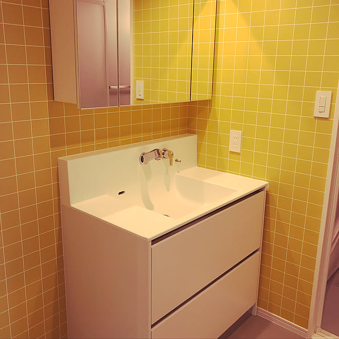 北欧/リノベーション/サンワカンパニー鏡/サンワカンパニー洗面台/バス/トイレのインテリア実例 - 2020-02-26 19:20:26