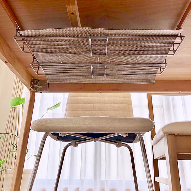 ダイニングテーブル デッドスペース活用 シンクスライド棚 突っ張り棒 ランチョンマット などのインテリア実例 19 04 09 12 05 32 Roomclip ルームクリップ