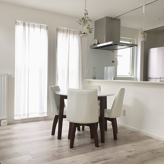 机 丸テーブル ダイニング 回転椅子 ダイニングテーブル などのインテリア実例 2018 04 21 00 13 33 Roomclip ルームクリップ