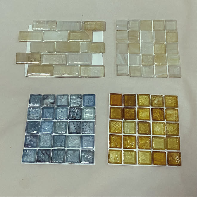 ニューヨーカーグラス 名古屋モザイクタイル 造作洗面台 バス トイレのインテリア実例 12 03 17 27 24 Roomclip ルームクリップ