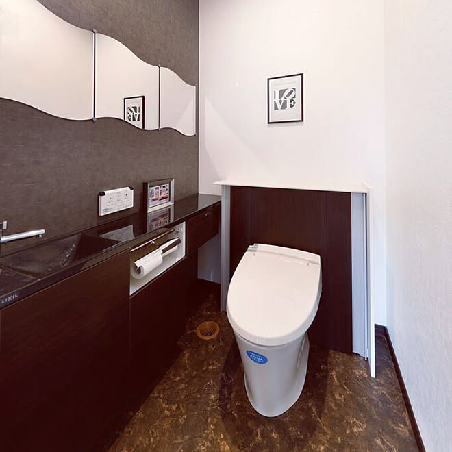 ホテルライク トイレ リクシル スタイリッシュ Lixil などのインテリア実例 18 01 29 19 27 09 Roomclip ルームクリップ