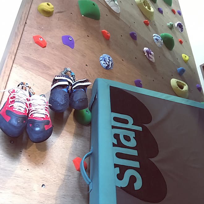 リビング 自宅トレーニング ボルダリング 平屋の家 クライミング などのインテリア実例 17 06 18 10 22 Roomclip ルームクリップ