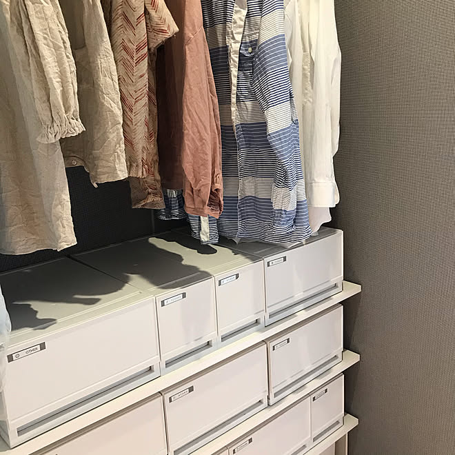 ウォークインクローゼット 掃除しやすい家 断捨離 収納見直し 適材適所 などのインテリア実例 06 24 05 46 58 Roomclip ルームクリップ