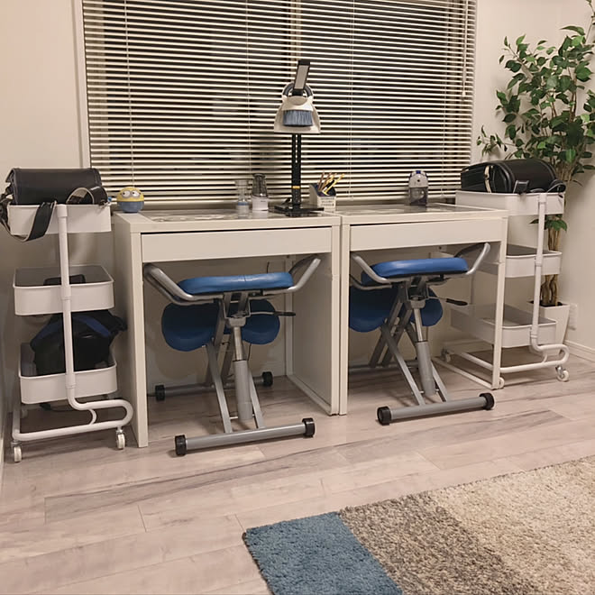 IKEA/ランドセル置き場/yamazen/山善バスケットトローリー/勉強部屋...などのインテリア実例 - 2019-05-16 21:50:42