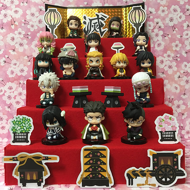 ひな祭り 鬼滅の刃 100均 玄関 入り口のインテリア実例 22 02 12 11 04 35 Roomclip ルームクリップ