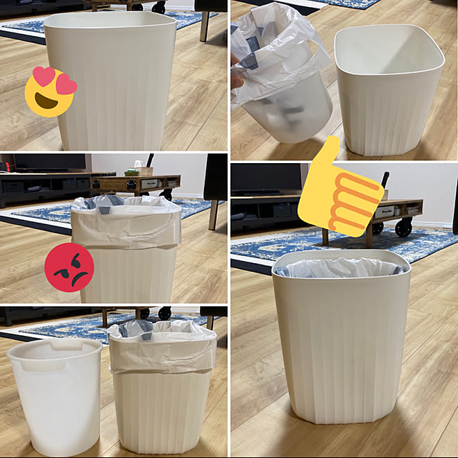 Daisoのゴミ箱 Daiso ダイソー ダイソーのごみ箱 Lakole などのインテリア実例 07 22 22 27 33 Roomclip ルームクリップ