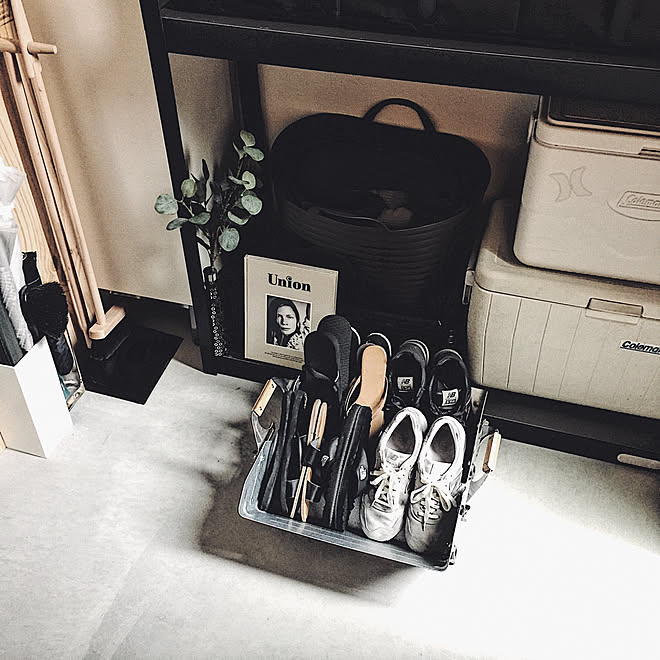 棚 キャンプ用品を代用 Snowpeak シューズラック 靴収納 などのインテリア実例 18 09 21 17 51 40 Roomclip ルームクリップ