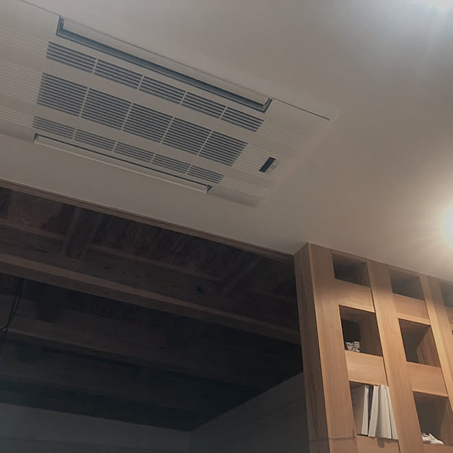 寒さ対策 ふきぬけ寒さ対策 リビング階段 ビルトインエアコン リビング などのインテリア実例 22 01 06 22 35 05 Roomclip ルームクリップ