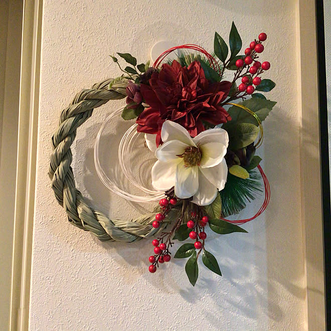 コマンドフック ダイソー 100均リメイク 手作り リース などのインテリア実例 12 28 00 55 58 Roomclip ルームクリップ