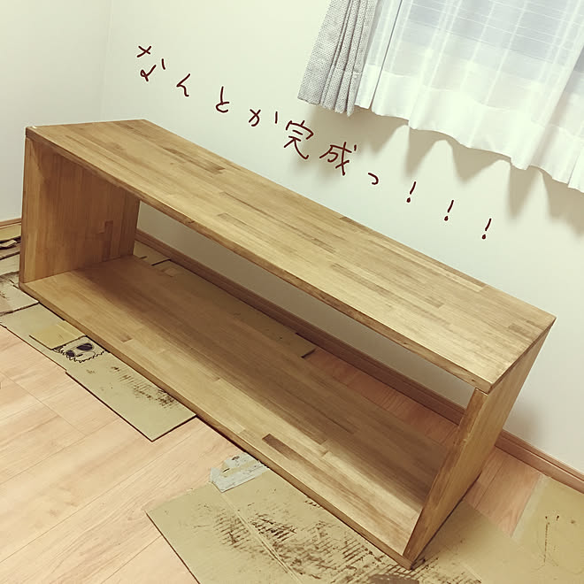 無印さんのベンチを参考にしました ダイニングベンチ 見ていただいてありがとうございます ダボ継ぎ オールドウッドワックス などのインテリア実例 19 05 19 22 11 43 Roomclip ルームクリップ