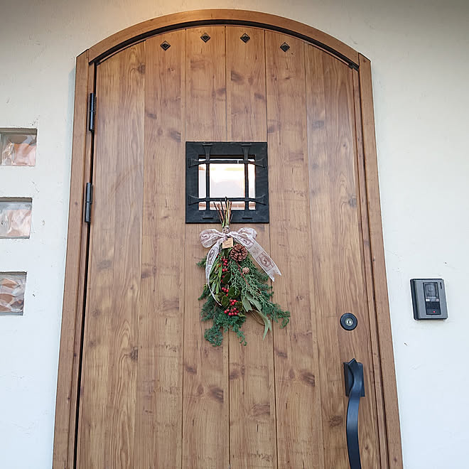 玄関 入り口 可愛いおうち インスタwara Cafe ナチュラルカントリー マイホーム などのインテリア実例 21 12 01 22 10 49 Roomclip ルームクリップ