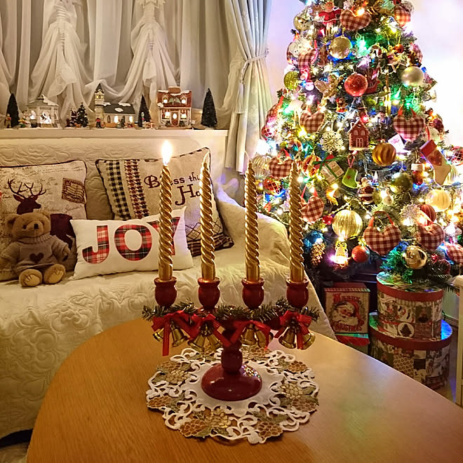 リビング クリスマス アドベントキャンドル スパイラルキャンドル 海外インテリアに憧れる などのインテリア実例 11 29 05 40 Roomclip ルームクリップ