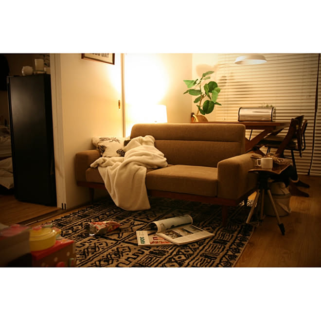 スケボーテーブル ソファ アメリカンヴィンテージ 米軍ハウス Pacific Furniture Service などのインテリア実例 22 02 19 05 12 57 Roomclip ルームクリップ