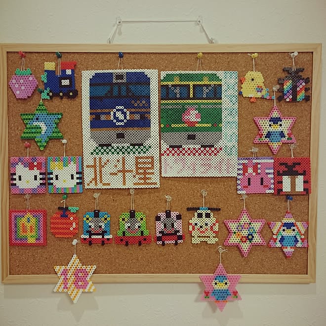 アイロンビーズ トーマス キティ 列車 子供部屋 などのインテリア実例 17 03 19 21 45 Roomclip ルームクリップ