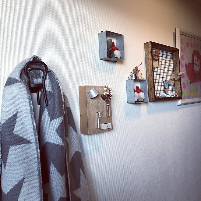玄関あけてすぐ/IKEA/マフラー掛け/Instagram→yu.a.0406/セリア...などのインテリア実例 - 2019-11-23 11:22:58