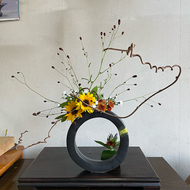 華道展に出展 花のある暮らし 池坊 自由花 秋を演出 習い事 などのインテリア実例 22 09 30 19 12 32 Roomclip ルームクリップ