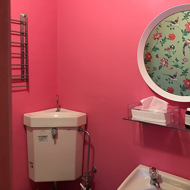 バス トイレ ローラアシュレイ 壁紙屋本舗 Diy ポップ などのインテリア実例 16 11 23 13 11 00 Roomclip ルームクリップ バス トイレ ローラアシュレイ 壁紙屋本舗 Diy ポップ などのインテリア実例 16 11 23 13 11 00 Roomclip ルームクリップ