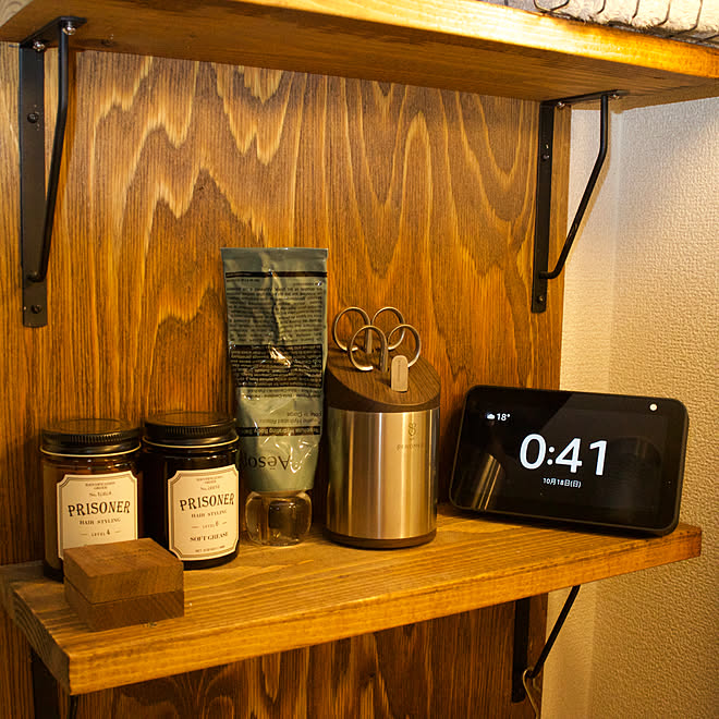 アレクサのある暮らし アマゾンエコー スマート 一人暮らし 見せる収納 などのインテリア実例 10 18 18 41 31 Roomclip ルームクリップ