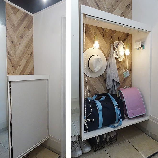 玄関 収納 diy