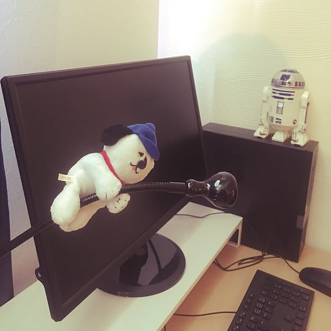 机 R2 D2 スヌーピー Pcデスクのインテリア実例 18 08 29 12 00 36 Roomclip ルームクリップ