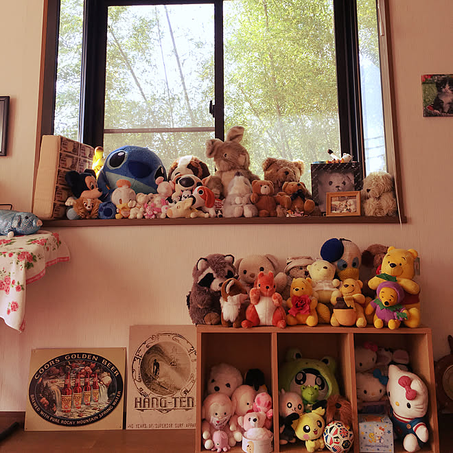 ぬいぐるみが多すぎる 出窓 雑貨のインテリア実例 17 11 07 11 43 09 Roomclip ルームクリップ