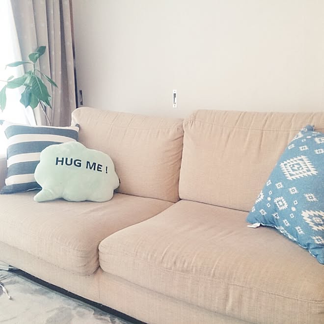 リビング 子供がいる家 しまむらクッションのインテリア実例 16 03 01 15 35 06 Roomclip ルームクリップ