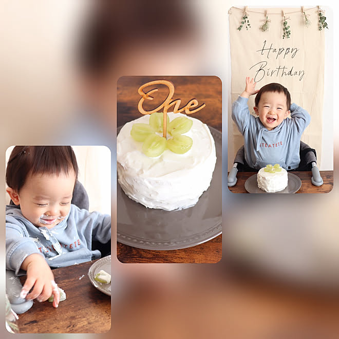 キッチン 孫ちゃん誕生日 1歳の誕生日 私の癒し 家族フォト などのインテリア実例 11 22 14 51 15 Roomclip ルームクリップ