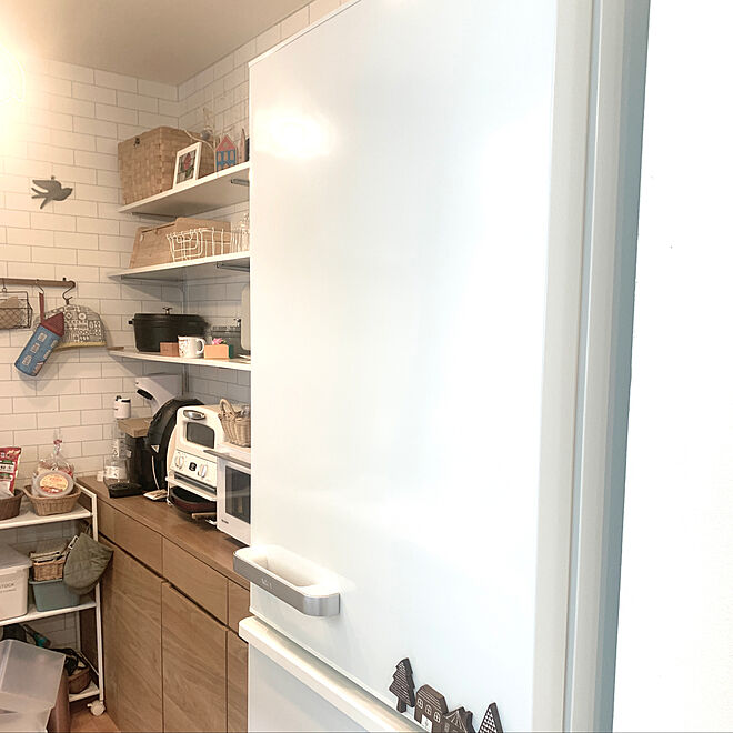 白家電 Aqua冷蔵庫 冷蔵庫 ナチュラルインテリア 北欧ナチュラル などのインテリア実例 21 06 27 12 17 24 Roomclip ルームクリップ