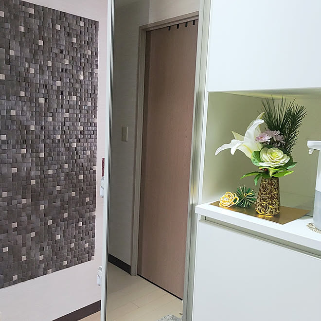 玄関 入り口 年末年始の準備始めました マンション暮らし お正月インテリア お正月 などのインテリア実例 22 01 07 05 55 14 Roomclip ルームクリップ