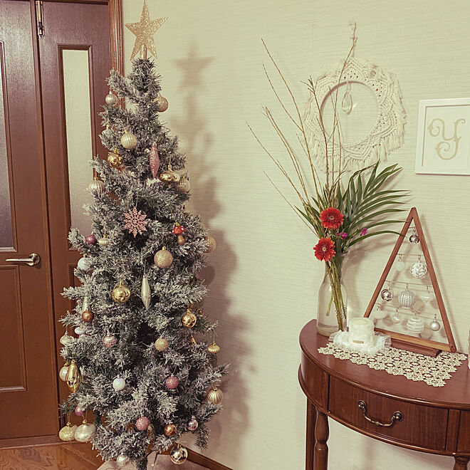 クリスマスツリー180cm 雑貨 タペストリー ニトリ リビングのインテリア実例 10 19 26 37 Roomclip ルームクリップ