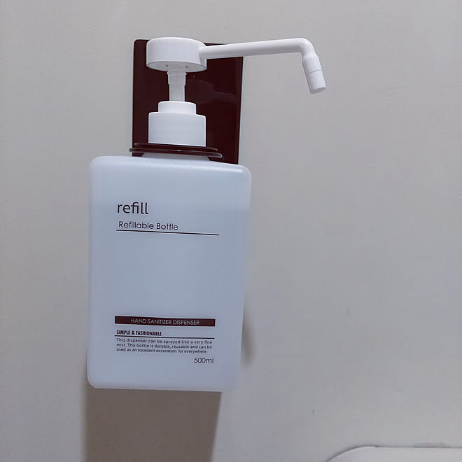 玄関 入り口 Tower マグネットディスペンサーホルダー アルコール消毒液 消毒液置き場 などのインテリア実例 21 04 29 10 30 59 Roomclip ルームクリップ