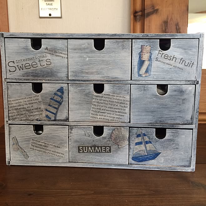 ペーパーナプキン/DIY/机のインテリア実例 - 2015-07-12 15:53:05