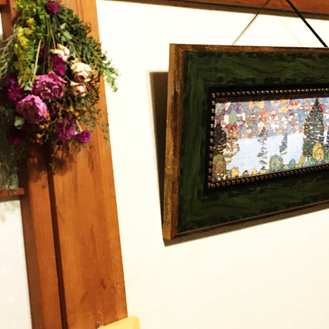 グスタフ クリムト ウォールデコレーション 花のある暮らし リビングのインテリア実例 21 01 25 19 56 03 Roomclip ルームクリップ