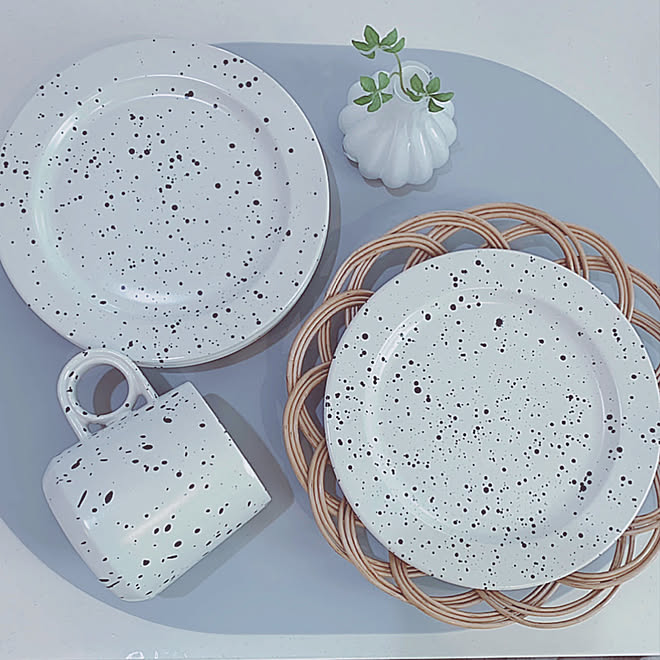 ランチョンマット ナチュラルキッチン マグカップ 食器 3coins などのインテリア実例 22 02 13 18 54 53 Roomclip ルームクリップ