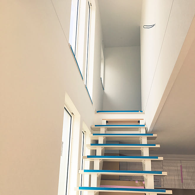 リビング 壁紙 マイホーム建築中 建て替え 注文住宅 などのインテリア実例 18 07 23 14 52 44 Roomclip ルームクリップ