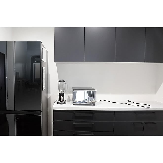 クリナップ Stedia カップボード 黒 キッチン などのインテリア実例 08 31 23 50 24 Roomclip ルームクリップ