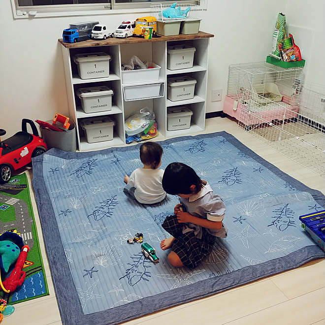 部屋全体/キッズスペース/DIY棚/子供のいる暮らし/赤ちゃんのいる暮らし...などのインテリア実例 - 2019-11-17 21:25:49