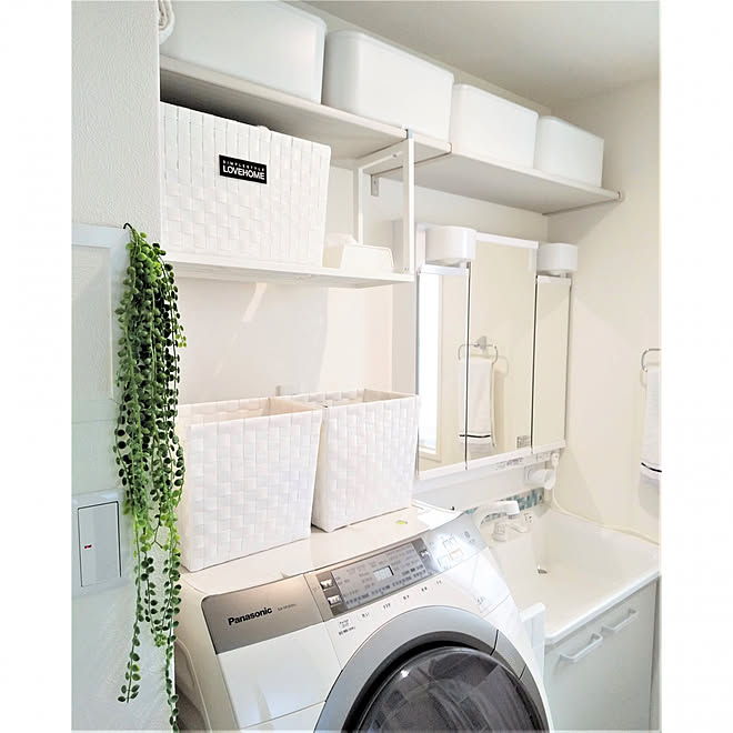 無印良品 ダイソー 脱衣かご 脱衣所収納 洗面所 などのインテリア実例 02 21 15 04 52 Roomclip ルームクリップ