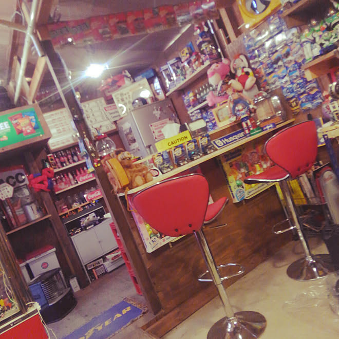 部屋全体 ニトリ キャラクター レトロ アメリカン などのインテリア実例 19 03 19 10 36 04 Roomclip ルームクリップ