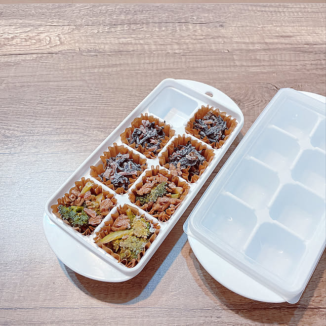 フタ付きケース ストック用 アイスキューブトレー お弁当おかず 100均 などのインテリア実例 21 04 30 21 18 48 Roomclip ルームクリップ