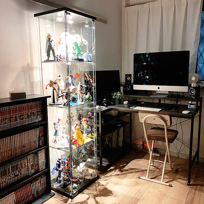Pcルーム コレクションケース デトロフ エアリゾームインテリア 趣味の部屋 などのインテリア実例 06 28 21 58 45 Roomclip ルームクリップ