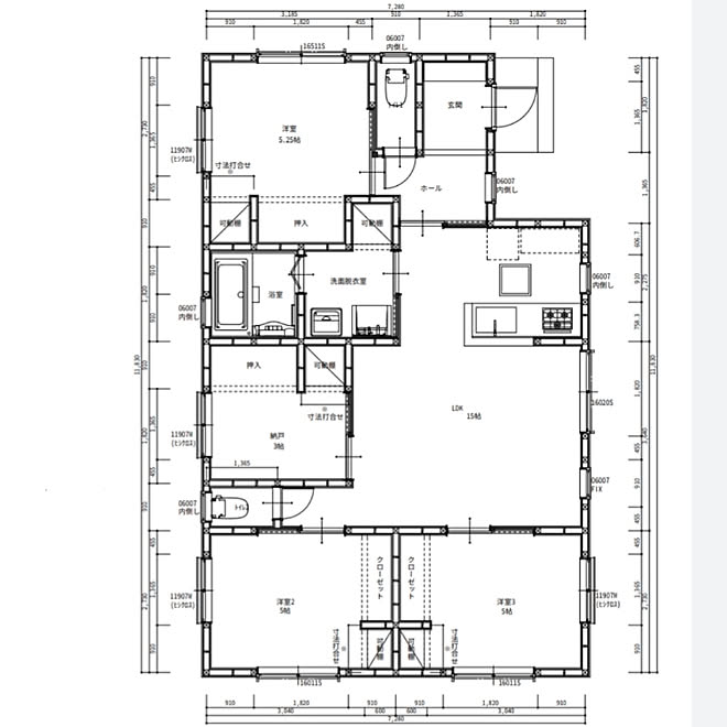部屋全体 間取り 平屋 小さなお家 東玄関のインテリア実例 19 10 03 16 30 56 Roomclip ルームクリップ