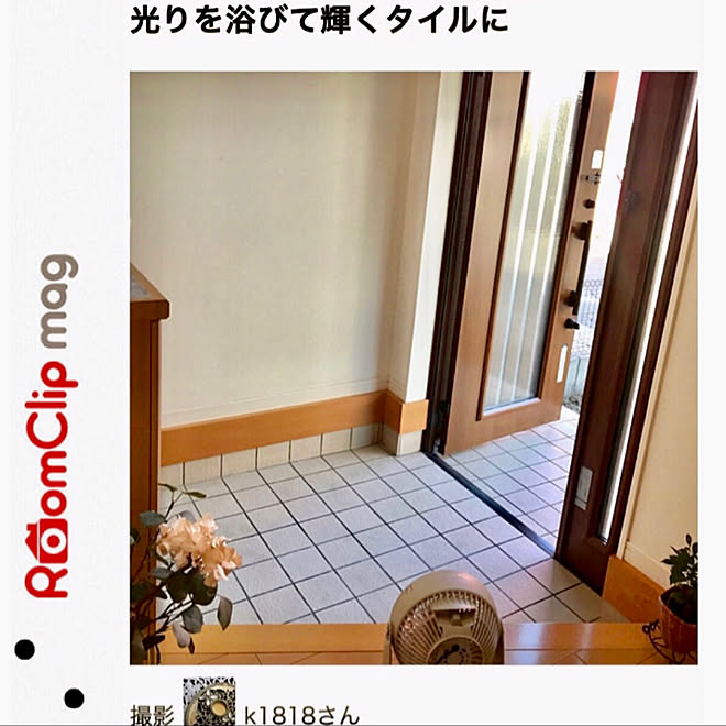 メラミンスポンジ/玄関タイルを掃除/mag掲載ありがとうございます♡/mag掲載/いつもありがとうございます♡&hellip;などのインテリア実例