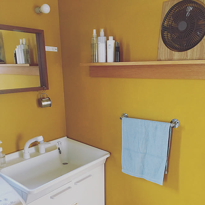 モーガルソケット ニトリ 洗面所照明 洗面鏡 セリア などのインテリア実例 04 08 14 29 15 Roomclip ルームクリップ